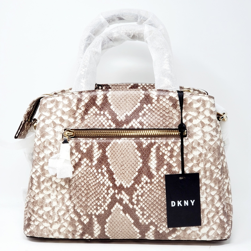 DKNY Paige Faux Snake Satchel - Picture 6 of 13